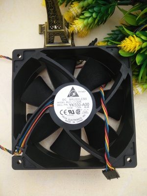 Original Delta AUC1212DE YK550-A00 Cooling Fan DC 12V 1.0A 4-Wires AUC1212DE YK550-A00 Fans